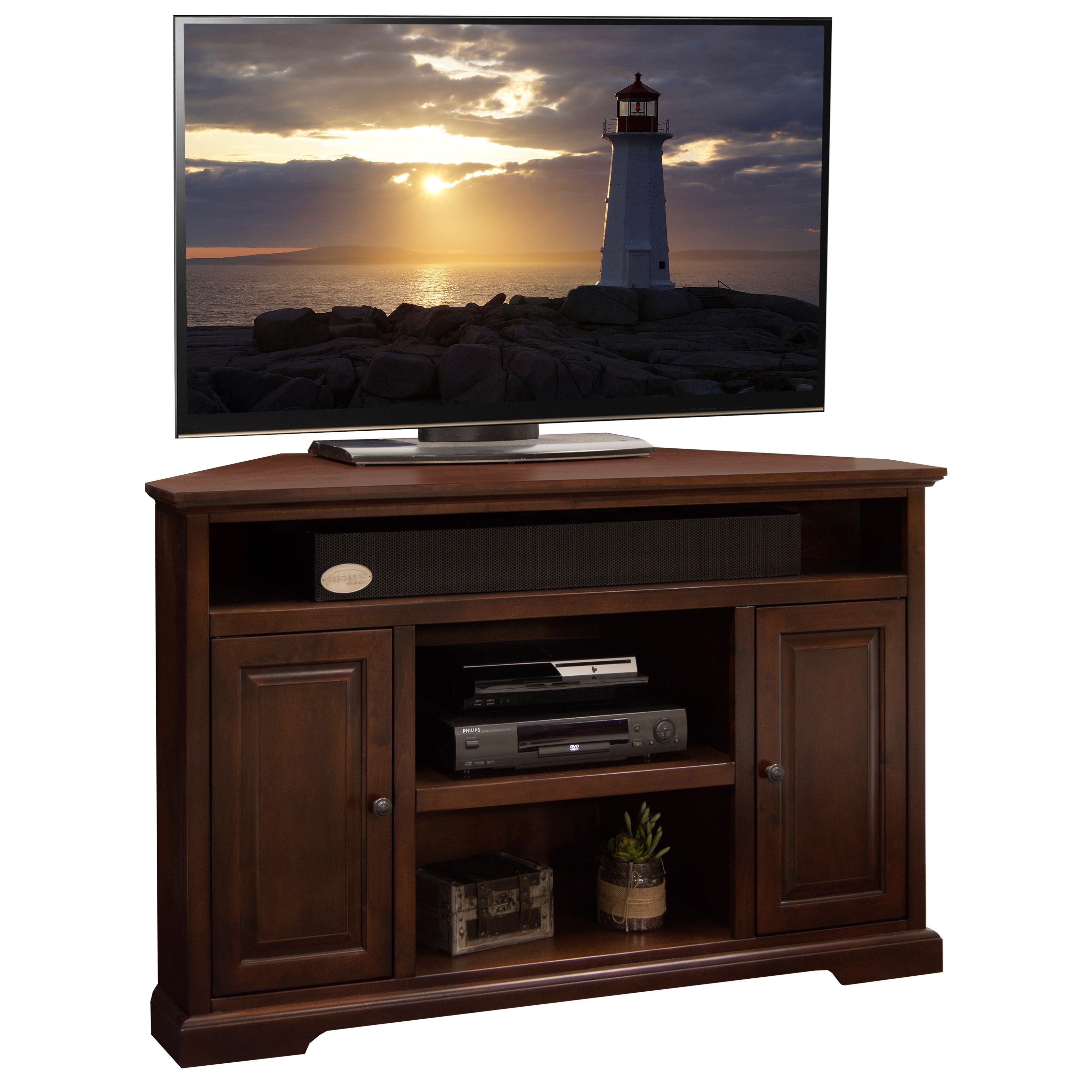 Legends Furniture Brentwood Unique 56" Corner Cart TV for
